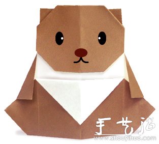 可愛(ài)小熊折紙方法 -  itrip.net.cn