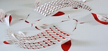 漂亮的紙雕作品——鶴 -  itrip.net.cn