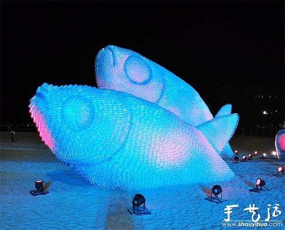 廢棄塑料瓶DIY的巨魚(yú) -  itrip.net.cn
