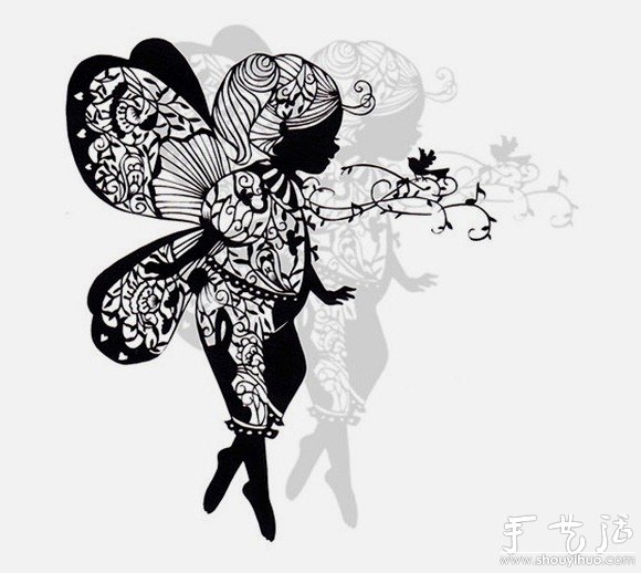非常復雜、精細的手工剪紙作品 -  itrip.net.cn