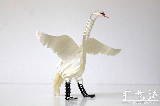剪紙藝術(shù)作品——紙鳥雕塑 -  itrip.net.cn