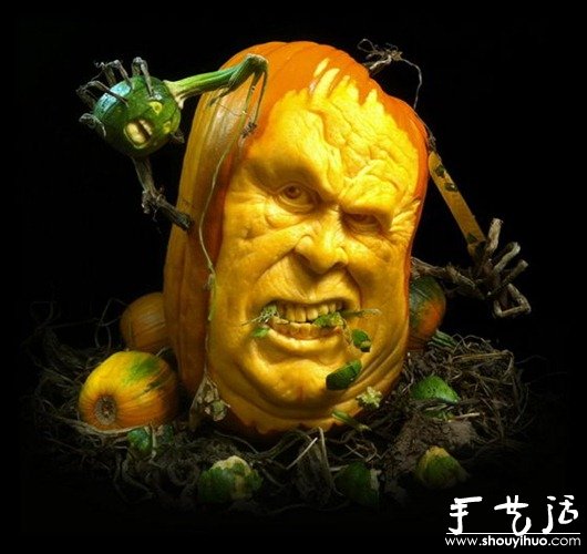 創(chuàng)意DIY雕刻的南瓜作品 -  itrip.net.cn