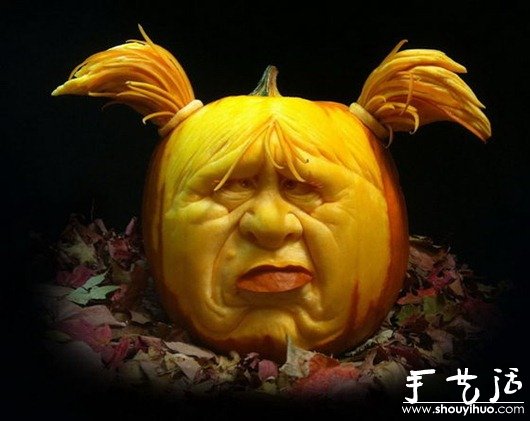 創(chuàng)意DIY雕刻的南瓜作品 -  itrip.net.cn