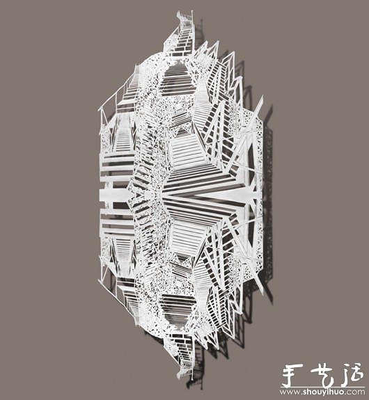 復(fù)雜、逼真的剪紙作品 -  itrip.net.cn