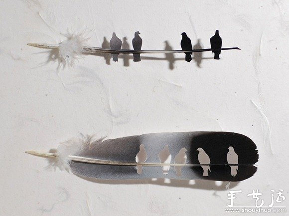 鳥兒羽毛藝術(shù)品手工制作 -  itrip.net.cn