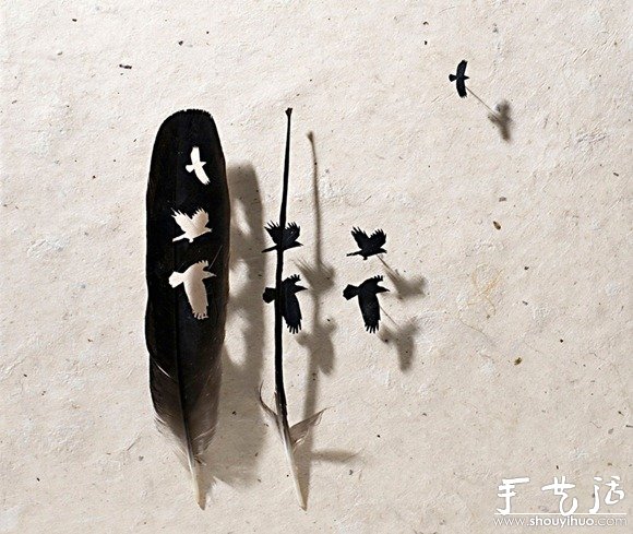 鳥兒羽毛藝術(shù)品手工制作 -  itrip.net.cn