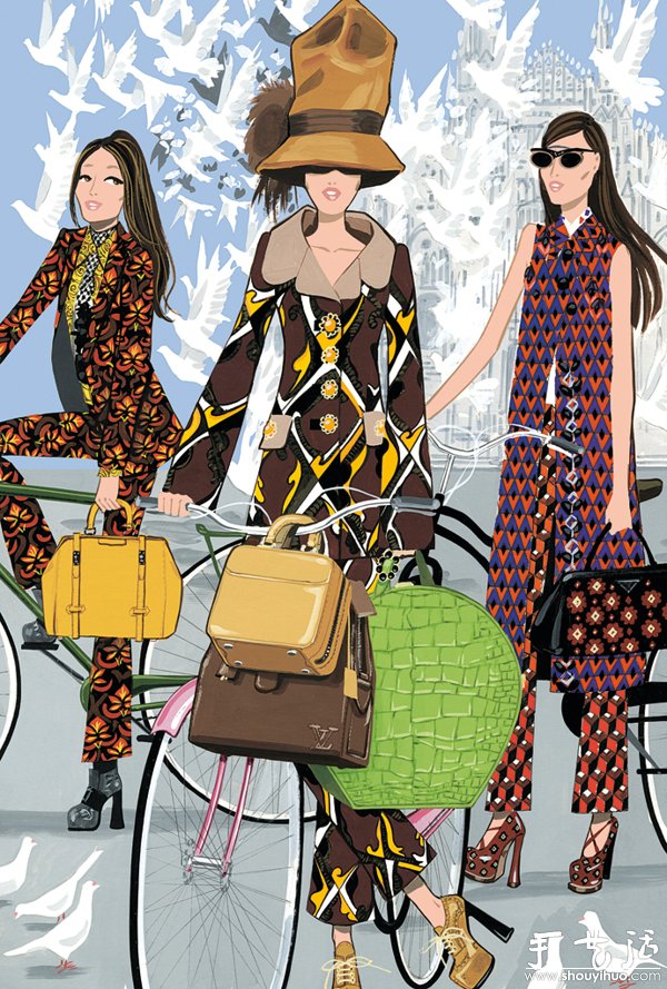 西班牙Jordi Labanda插畫設(shè)計——VOGUE JAPAN -  itrip.net.cn