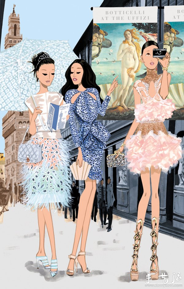 西班牙Jordi Labanda插畫設(shè)計——VOGUE JAPAN -  itrip.net.cn