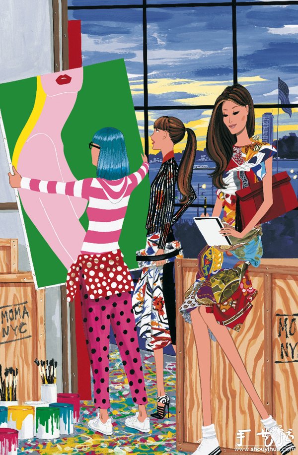 西班牙Jordi Labanda插畫設(shè)計——VOGUE JAPAN -  itrip.net.cn