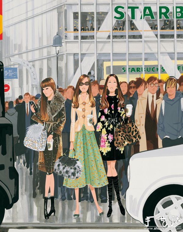 西班牙Jordi Labanda插畫設(shè)計——VOGUE JAPAN -  itrip.net.cn