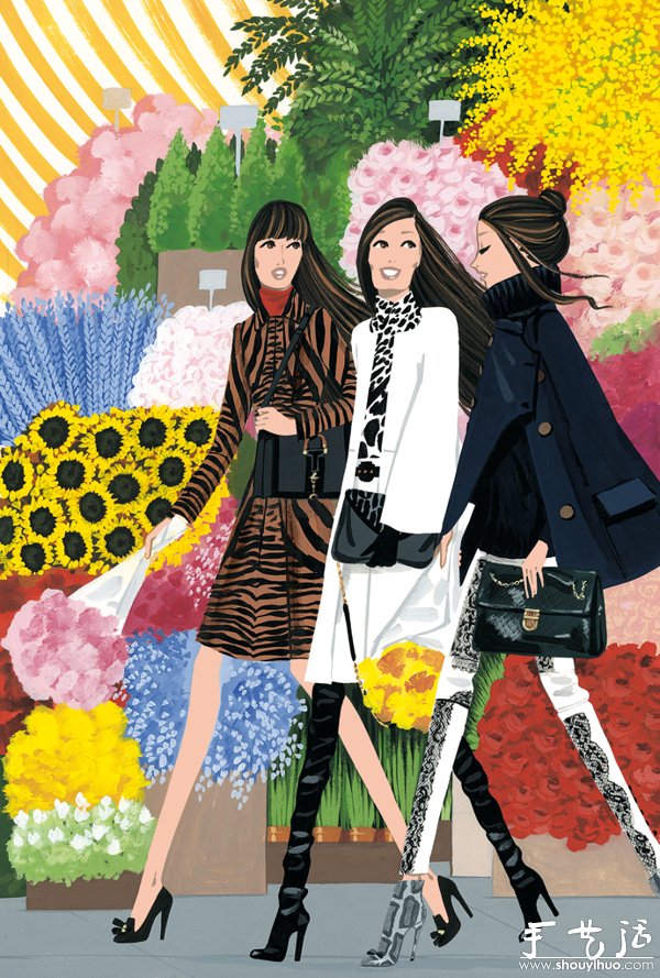 西班牙Jordi Labanda插畫設(shè)計——VOGUE JAPAN -  itrip.net.cn