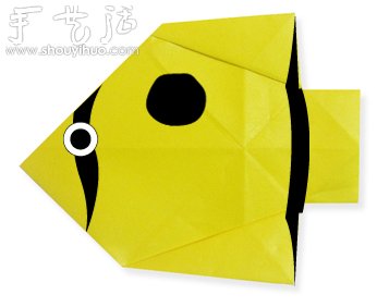黃色小魚折紙方法 -  itrip.net.cn