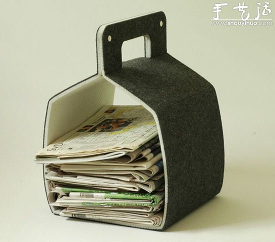 舊地毯環(huán)保DIY的收納盒作品 -  itrip.net.cn