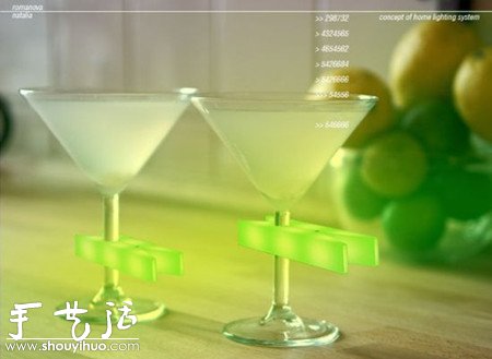 可回收材料制作的衣服夾狀LED臺(tái)燈 -  itrip.net.cn
