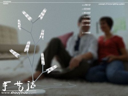 可回收材料制作的衣服夾狀LED臺(tái)燈 -  itrip.net.cn