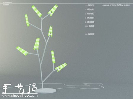 可回收材料制作的衣服夾狀LED臺(tái)燈 -  itrip.net.cn