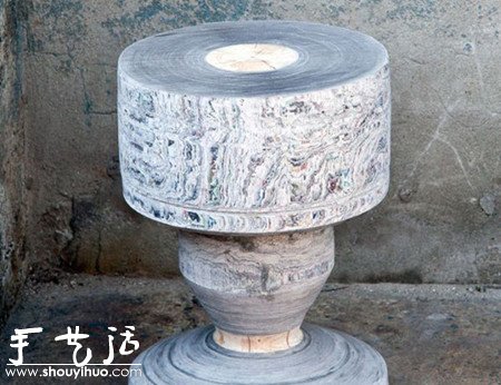 廢棄報(bào)紙制作家具 -  itrip.net.cn