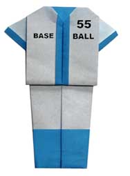 棒球服手工折紙方法 -  itrip.net.cn