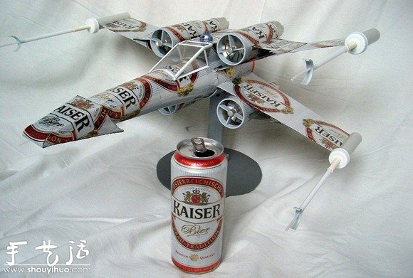 啤酒易拉罐D(zhuǎn)IY制作X-Wing 戰(zhàn)機(jī) -  itrip.net.cn