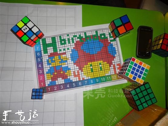 魔方拼圖手工DIY教程 -  itrip.net.cn