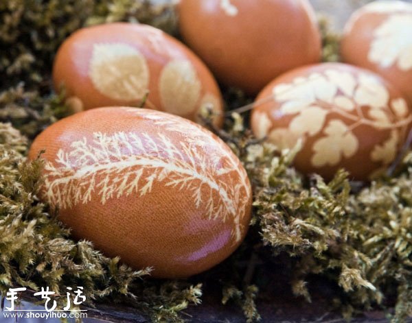 煮雞蛋創(chuàng)意手工制作：花草留白印染 -  itrip.net.cn