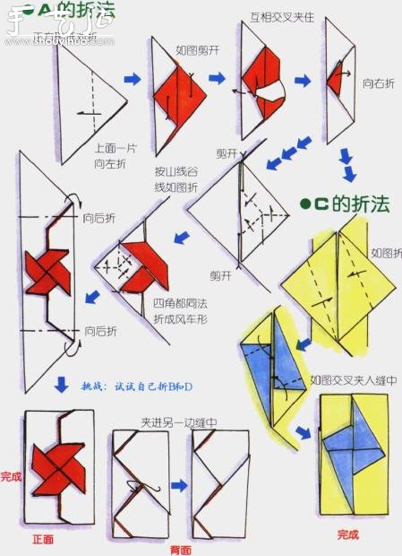 風(fēng)車信封折法方法 -  itrip.net.cn