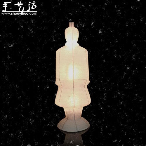 紙張制作的兵馬俑和木乃伊燈飾 -  itrip.net.cn