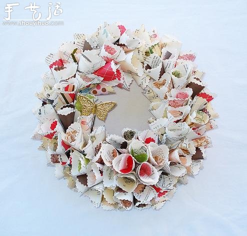 折紙花環(huán)作品欣賞 -  itrip.net.cn
