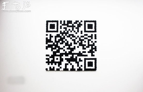 黑白兩色塑膠珠子DIY二維碼杯墊教程 -  itrip.net.cn