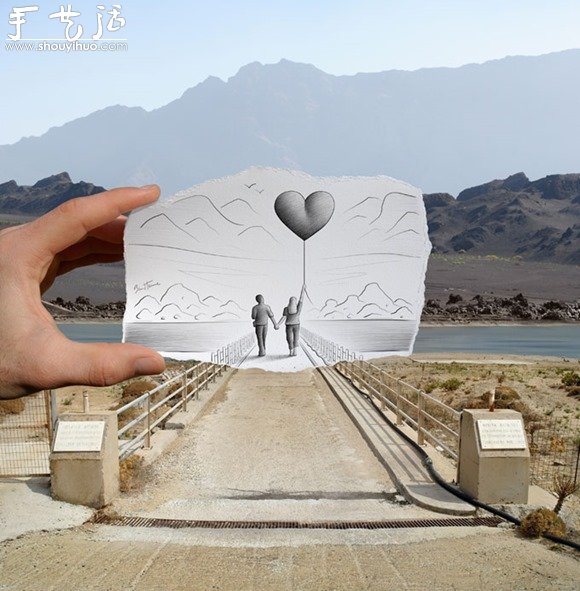 素描與現(xiàn)實(shí)混合 打造獨(dú)特視覺作品 -  itrip.net.cn
