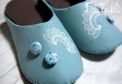 不織布制作休閑居家拖鞋的教程 -  itrip.net.cn