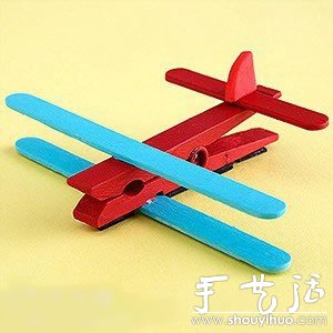 冰棒棍和夾子手工DIY小飛機(jī) -  itrip.net.cn