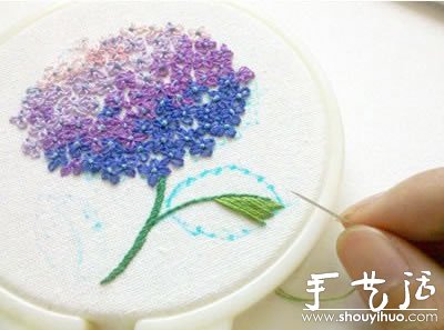 精致的花朵刺繡圖片欣賞 -  itrip.net.cn