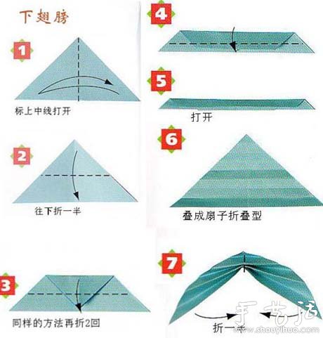 手工組合折紙蝴蝶的制作方法 -  itrip.net.cn