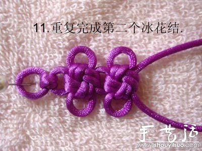 手工編織冰花結(jié)手鏈的方法 -  itrip.net.cn