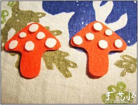 童趣紅蘑菇小掛件手工制作 -  itrip.net.cn