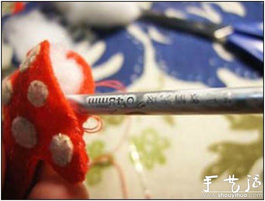 童趣紅蘑菇小掛件手工制作 -  itrip.net.cn
