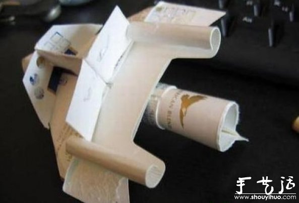煙盒手工DIY紙模飛機的教程 -  itrip.net.cn