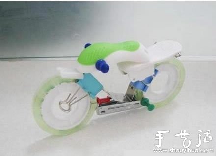 辦公文具手工組裝摩托車 -  itrip.net.cn