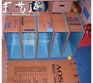 硬紙板DIY手工制作鞋柜的教程 -  itrip.net.cn
