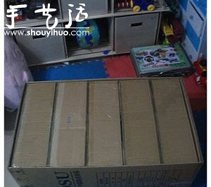 硬紙板DIY手工制作鞋柜的教程 -  itrip.net.cn