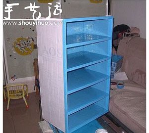 硬紙板DIY手工制作鞋柜的教程 -  itrip.net.cn