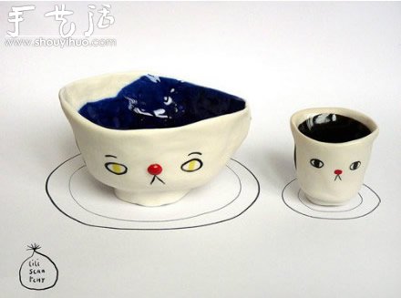 手工制作的一組陶瓷小玩意兒 -  itrip.net.cn