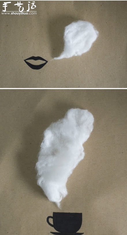 棉花與手繪結(jié)合的創(chuàng)意手工 -  itrip.net.cn