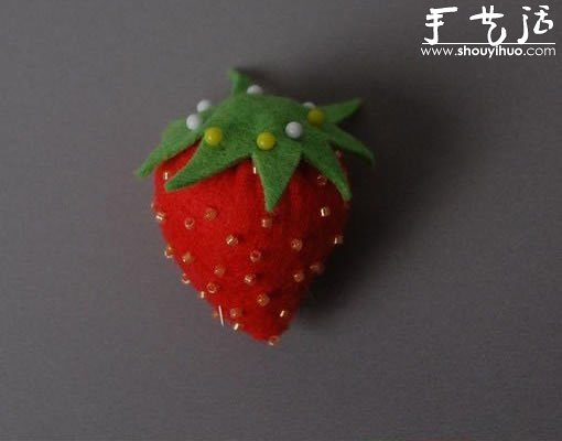 手工布藝DIY制作草莓 -  itrip.net.cn