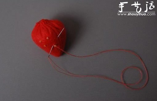 手工布藝DIY制作草莓 -  itrip.net.cn