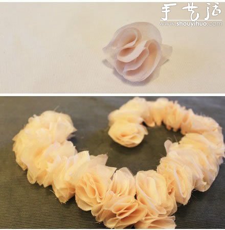 雪紡布手工DIY心形圖案的教程 -  itrip.net.cn