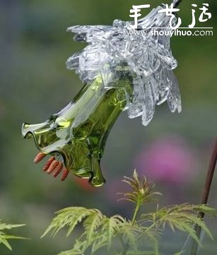 舊玻璃器皿手工DIY的漂亮玻璃花 -  itrip.net.cn