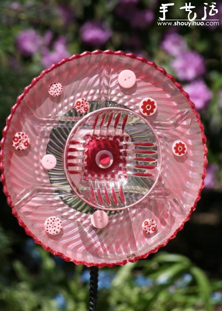 舊玻璃器皿手工DIY的漂亮玻璃花 -  itrip.net.cn