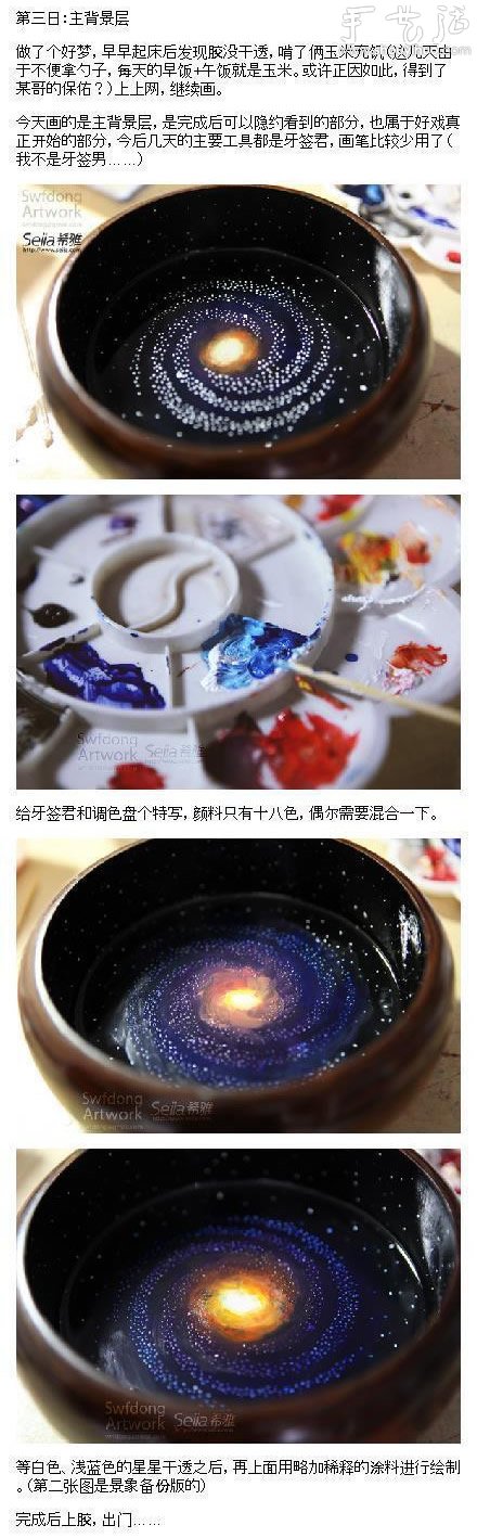 技術(shù)宅男為愛(ài)發(fā)狂 手工DIY逼真“銀河”宇宙 -  itrip.net.cn